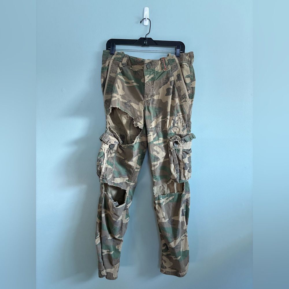 Superdry Core Ripstop Mens Camo Cargo Pants Men's Unisex Size L - See Details
